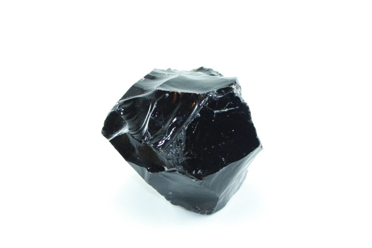 Black Obsidian Crystal Large Gemstone In Rough Form Crystal Dreams