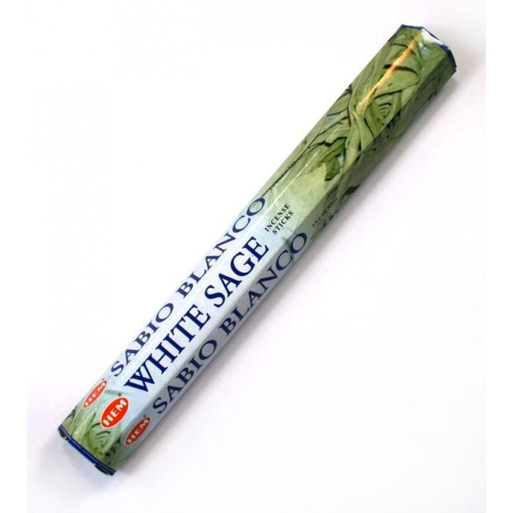 High Quality “HEM” Incense Package of 20 Sticks White Sage Crystal